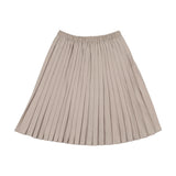 Knife Pleated Skirt-Wheat