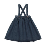 Denim Suspender Jumper-Blue Denim