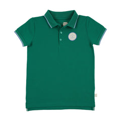 Boating Crew Short Sleeve Polo-Electric Green