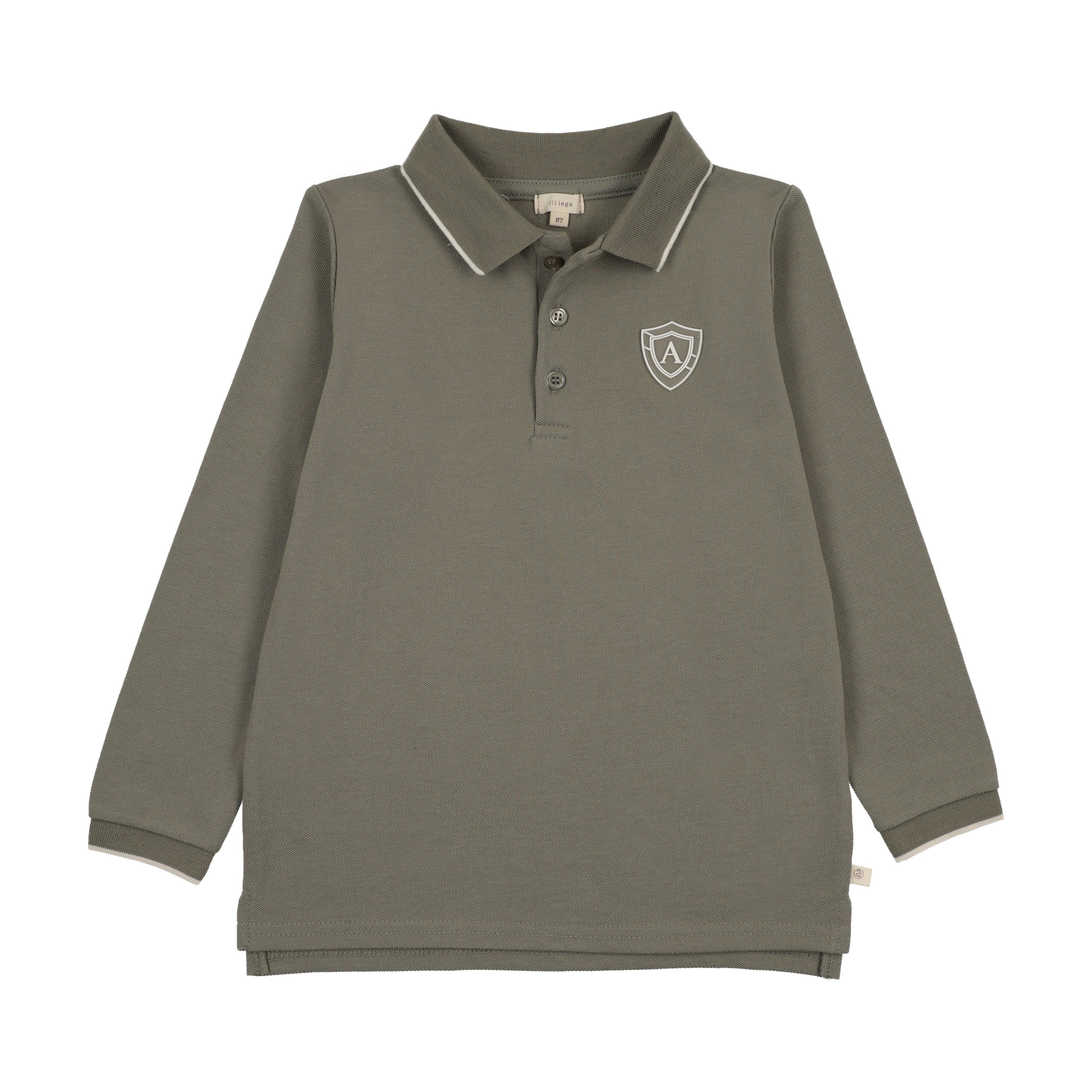 Logo Polo LS-Olive Green