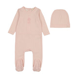 Sailor Stripe Footie-Pink
