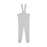 Knit Suspender Leggings - Clear Blue