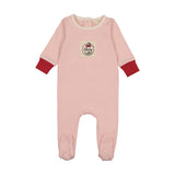 Color Block Footie-Pink