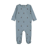 Common Folk Boys Footie-Blue