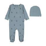 Common Folk Boys Footie-Blue