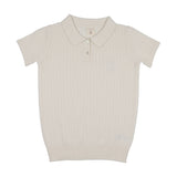 Knit Polo-Cream