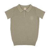 Knit Polo-Shrub Green
