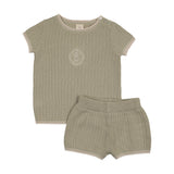 Boys Knit Emblem Set-Shrub Green