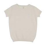 Knit Crew Neck Sweater-Cream