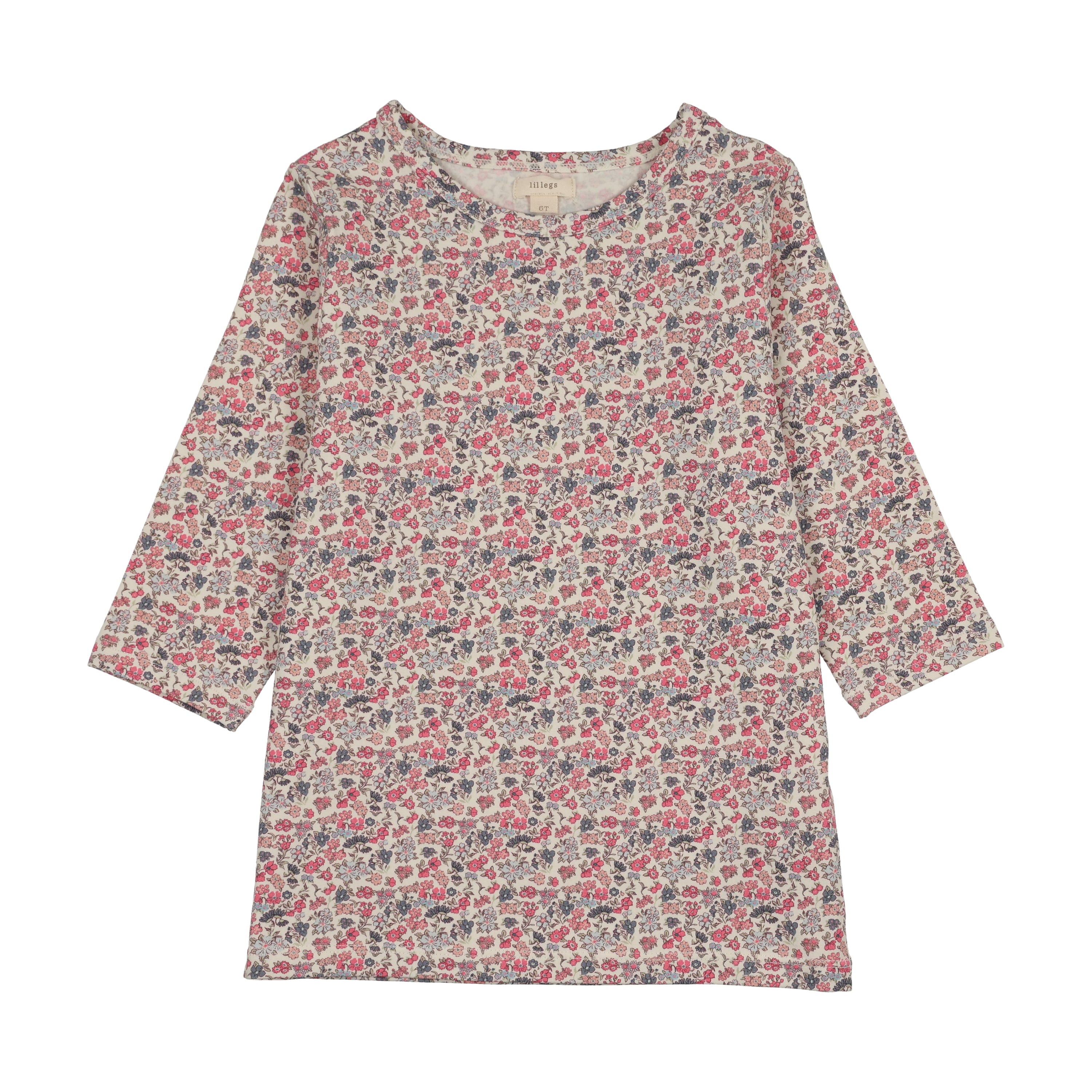 Classic Printed Tee 3/4-Liberty Bouquet