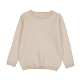 Long Sleeve Crewneck Sweater-Wheat