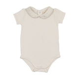 Peter Pan Onesie With Piping-Cream