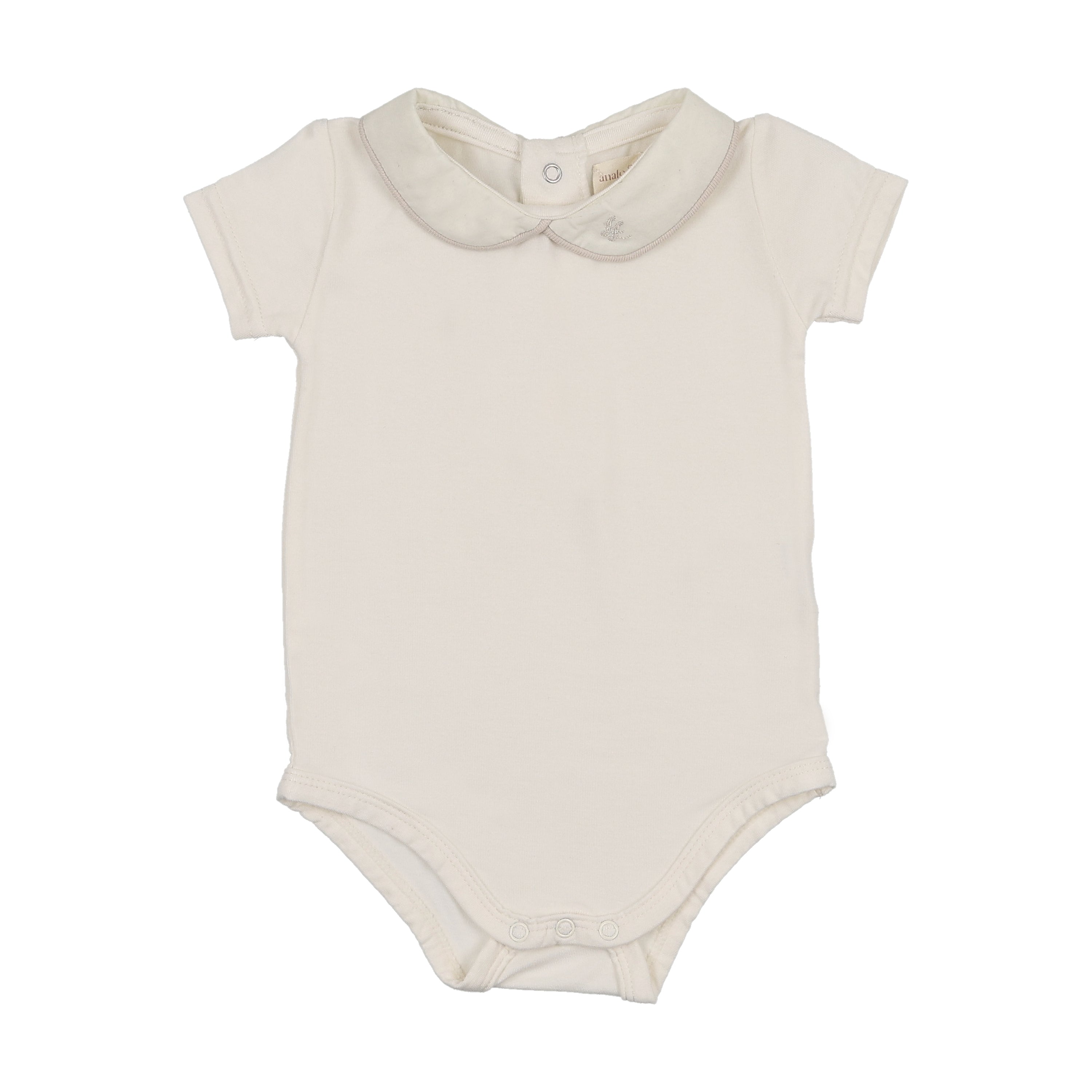Peter Pan Onesie With Piping-Cream