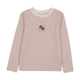 Denim City Girls Long Sleeve Tee-Red Stripe