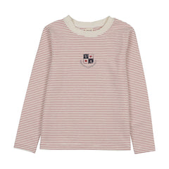 Denim City Girls Long Sleeve Tee-Red Stripe