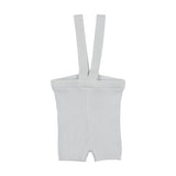 Knit Suspender Shorts - Clear Blue