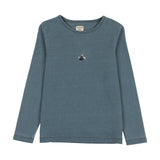 Dainty Denim Girls Tee Long Sleeve-Blue