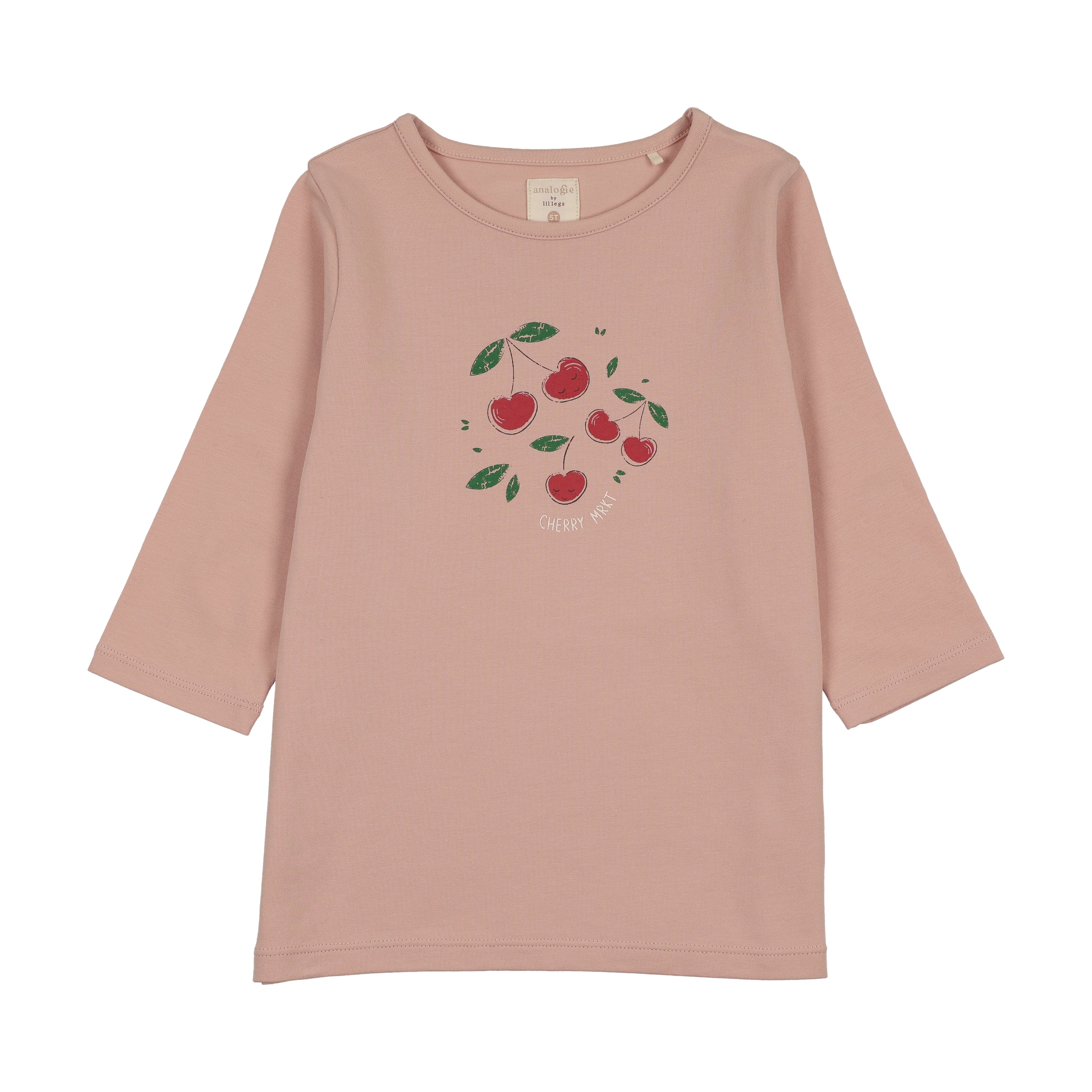 Common Folk 3/4 Sleeve Tee-Pink