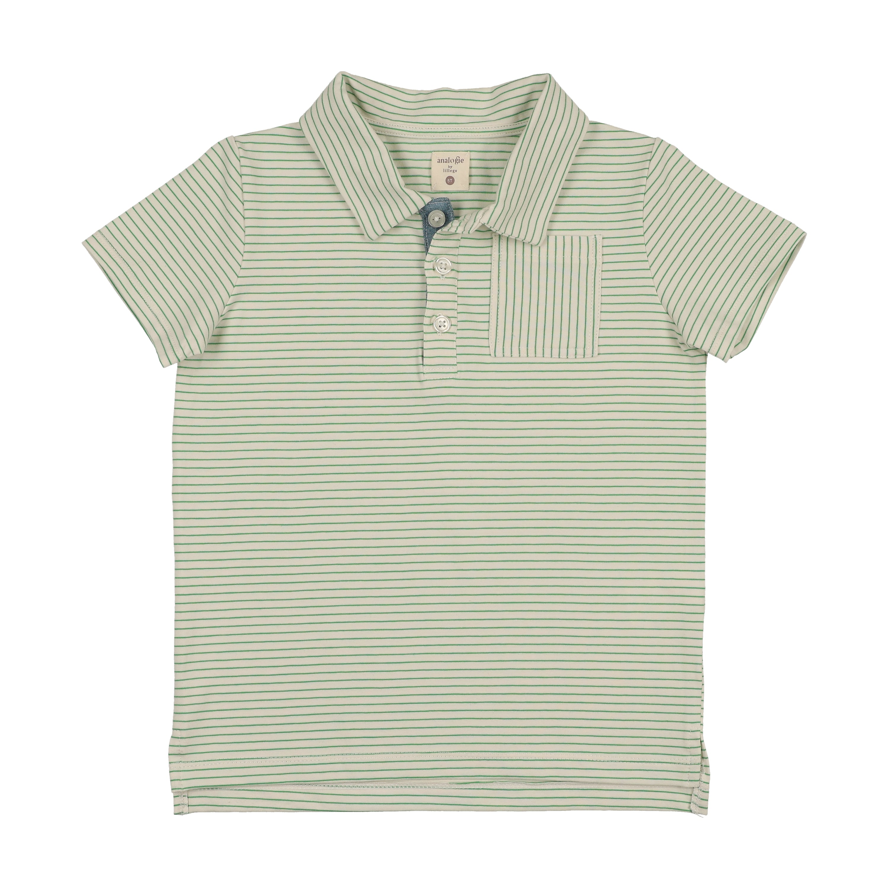 Stripe Polo-Green Stripe