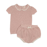 Girls Knit Set-Bud Pink