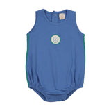 Boating Crew Bubble Romper-Fresh Blue