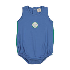 Boating Crew Bubble Romper-Fresh Blue