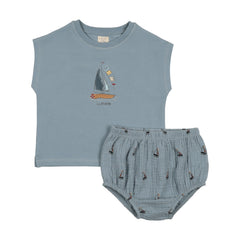 Common Folk Boys Set-Blue