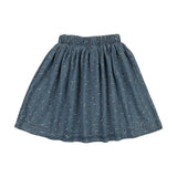 Dainty Denim Circle Skirt-Blue