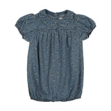Dainty Denim Girls Romper-Blue Wash