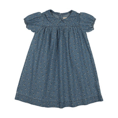 Dainty Denim Dress SS-Blue