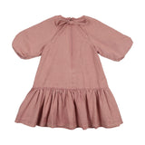 Denim Capsule Dress 3/4 Sleeves-Pink Wash