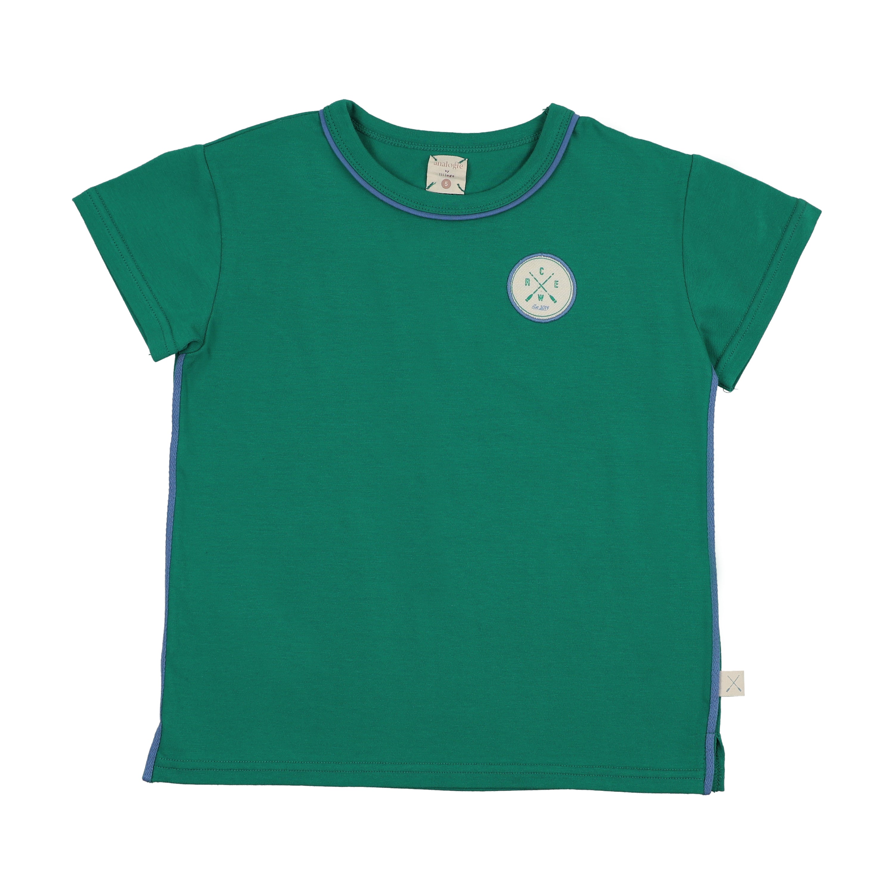 Boating Crew Patch Tee- Electric Green