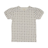 Puff Sleeve Tee SS-Floral Interlock