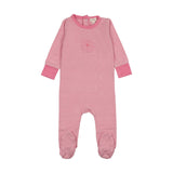 Striped Footie-Fresh Pink Str