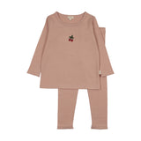 Embroidered Lounge Set-Pink