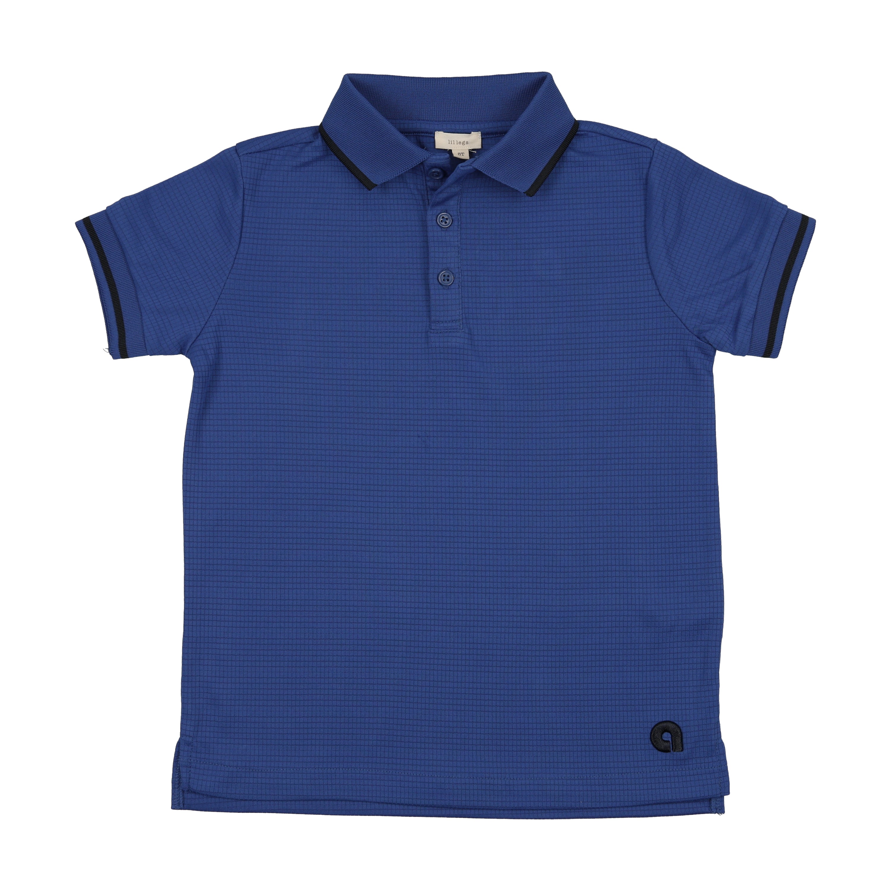 Textured Sports Polo SS-Electric Blue