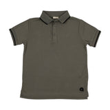 Textured Sports Polo SS-Olive Green