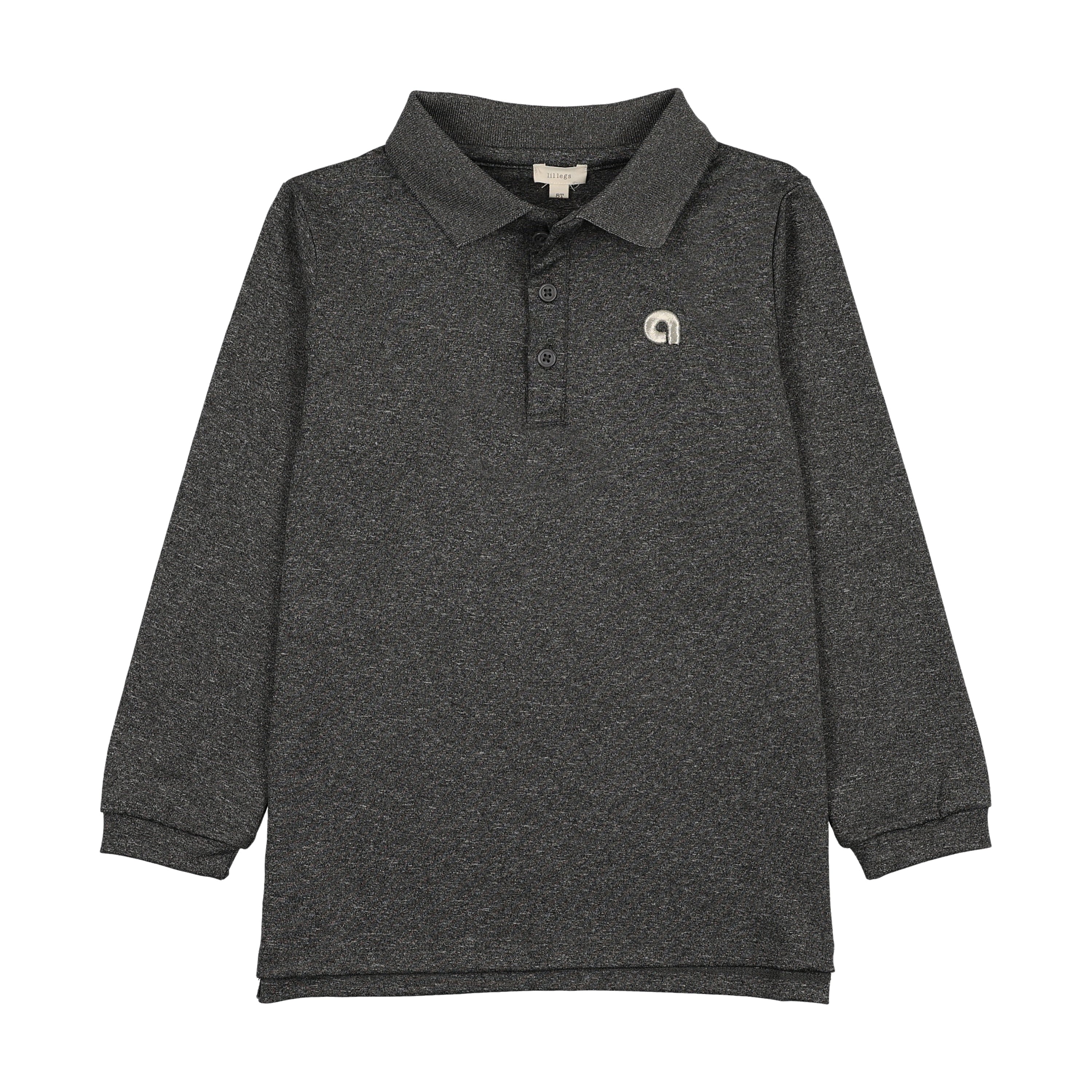 Sports Polo LS-Grey Marl