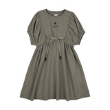 Outer Field Girls Dress Short Sleeves-Green
