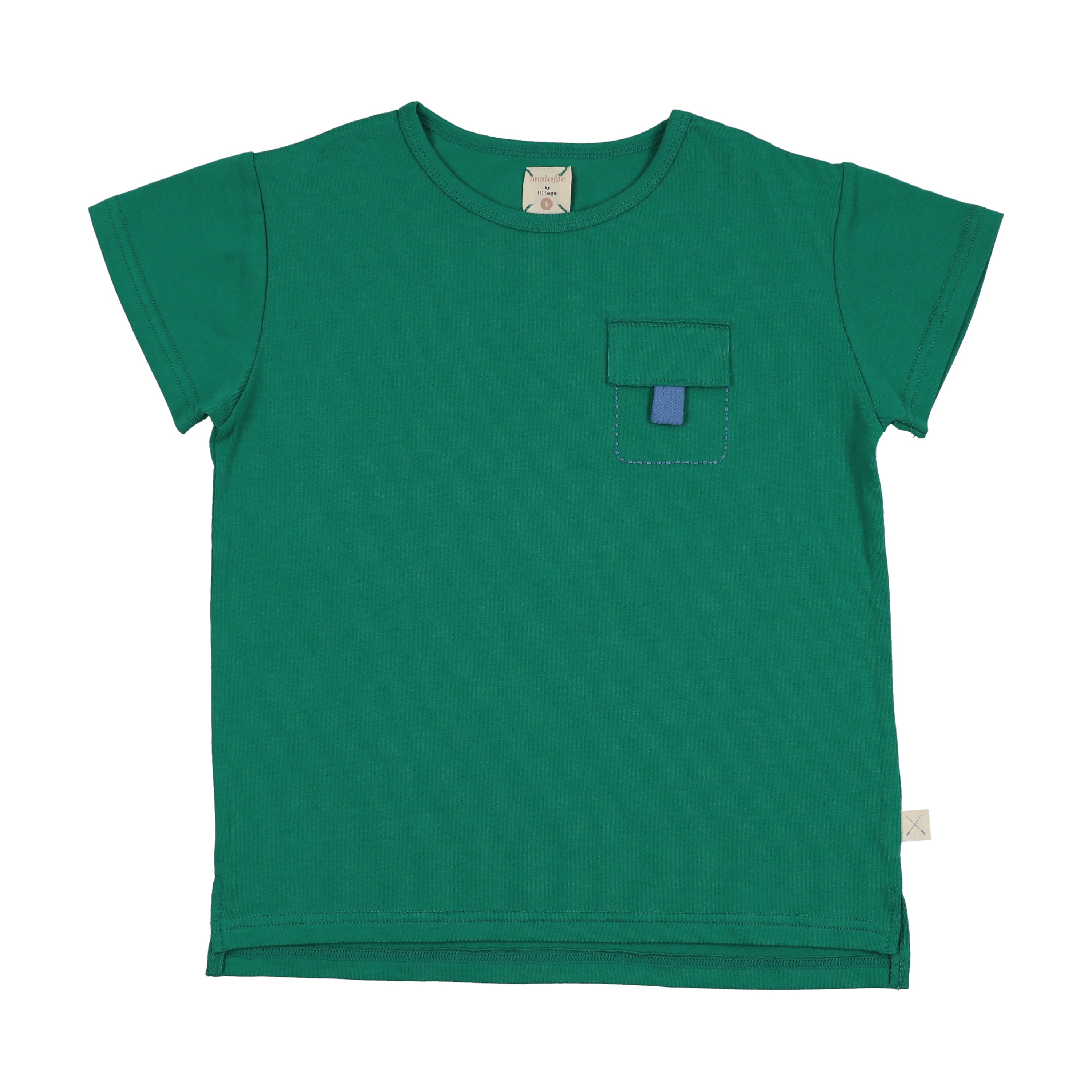 Boating Crew Pocket Tee-Electric Green