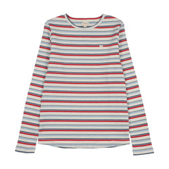 Basic Stripe Tee-Blue/Red