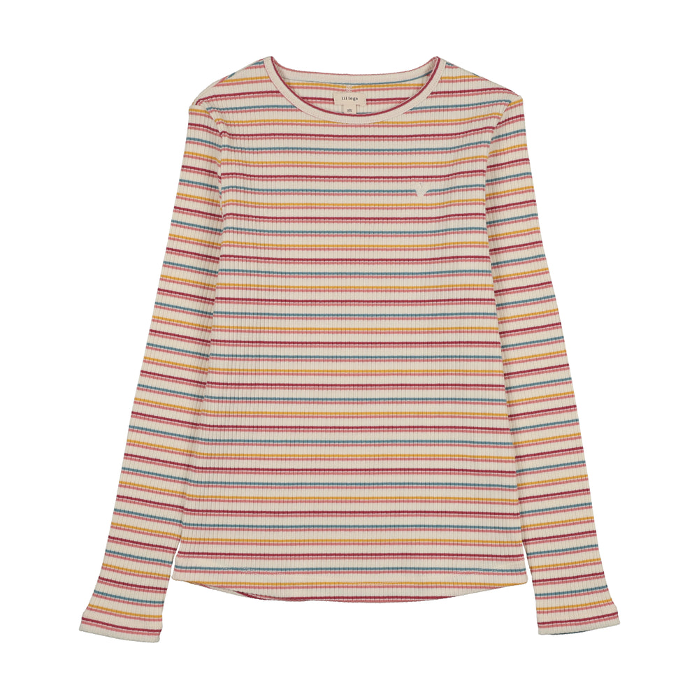 Basic Stripe Tee-Double Multi