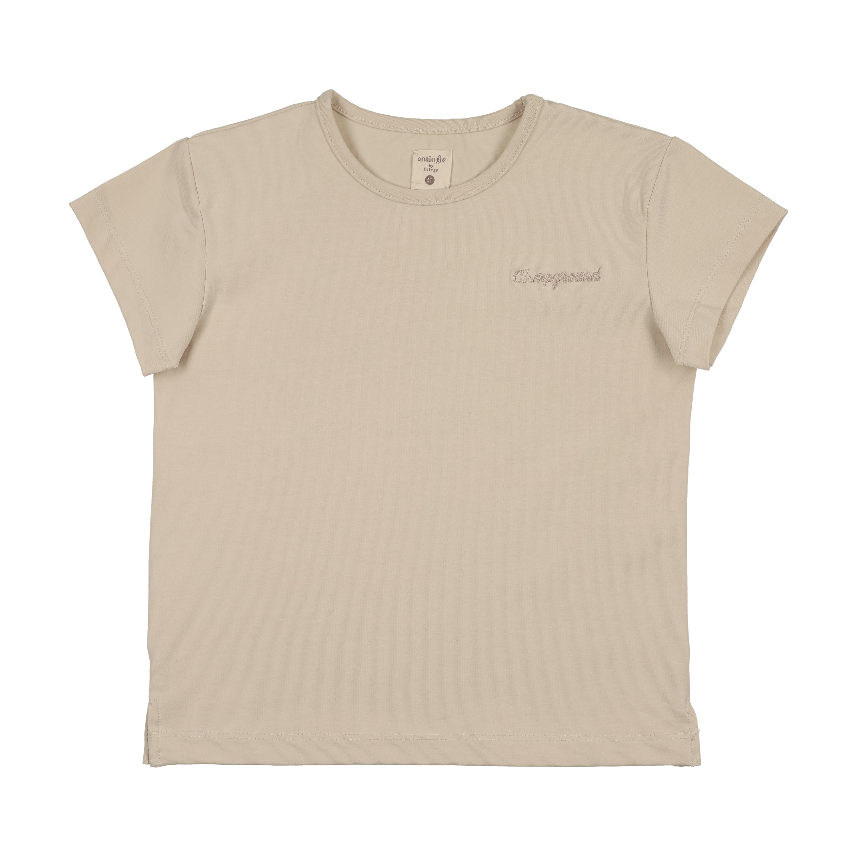 Dainty Denim Tee SS-Natural