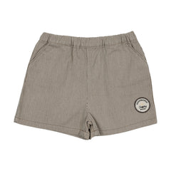 Dainty Denim Boys Shorts-Natural Stripe