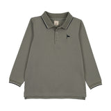 Outer Field Boys Long Sleeve Polo-Green
