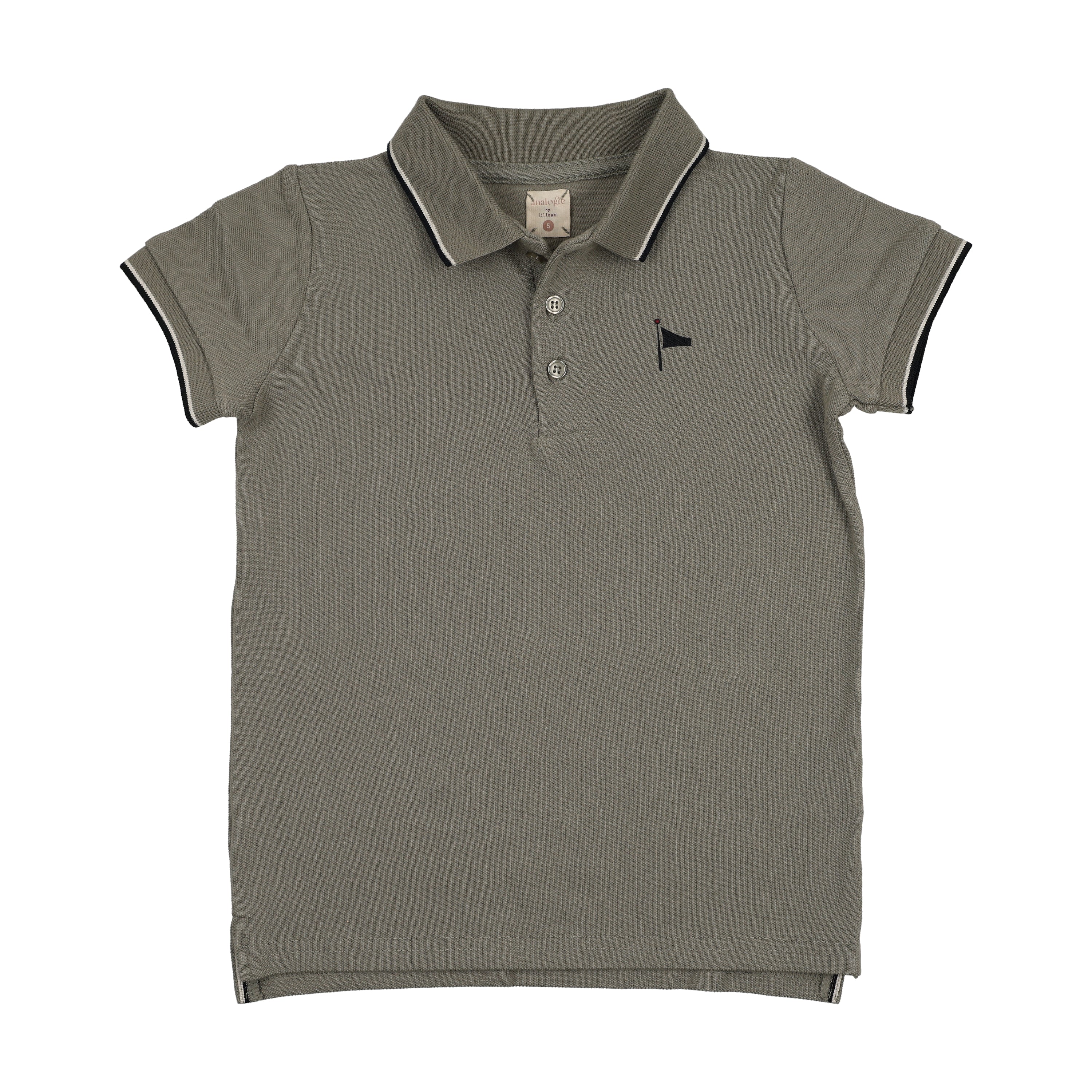 Outer Field Boys Short Sleeve Polo-Green