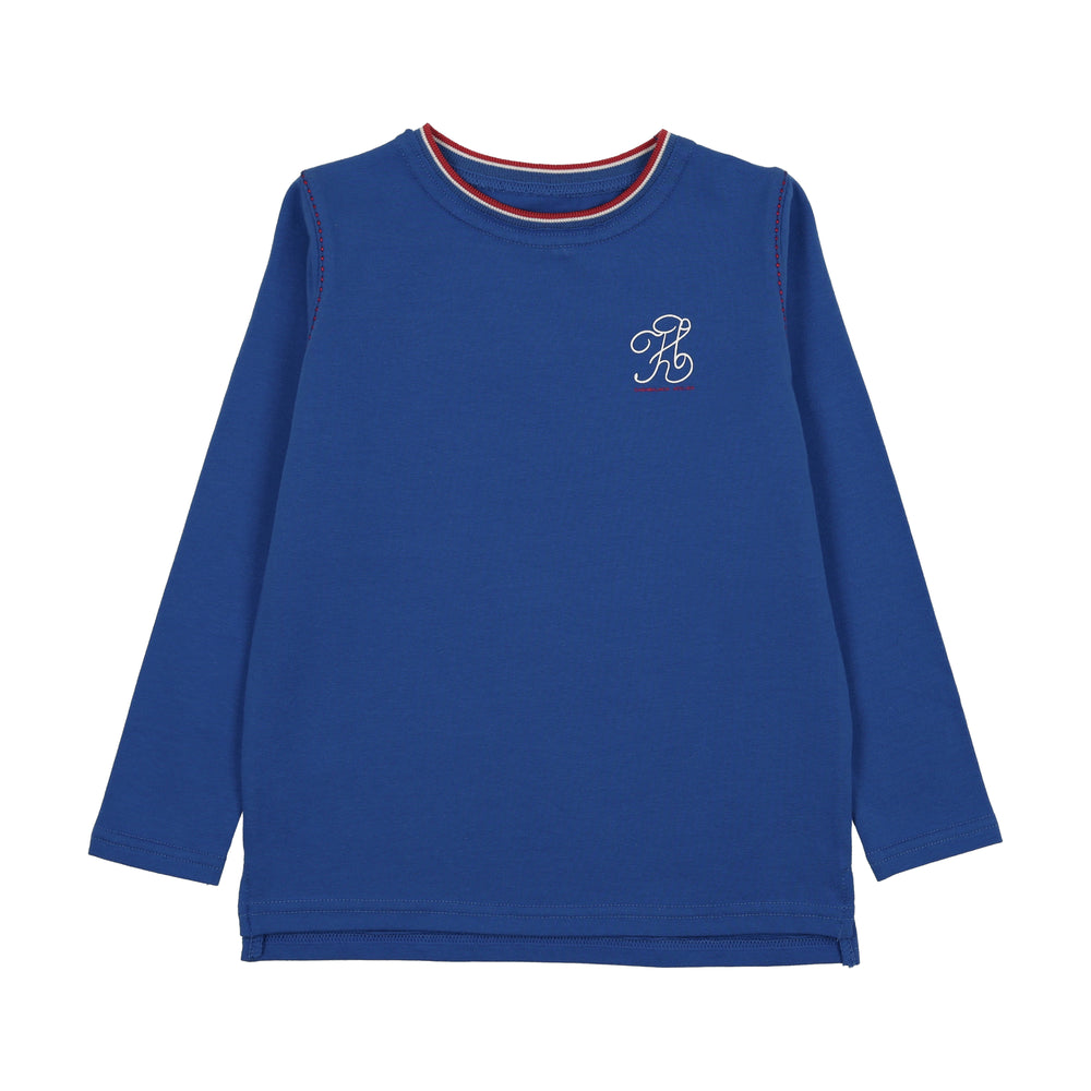 Outer Field Long Sleeve Tee-Electric Blue