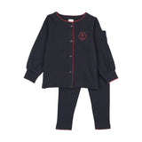 Girls shabbos SS26 Lounge Set-Navy