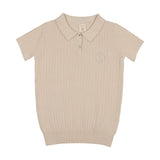 Knit Polo-Wheat