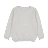 Long Sleeve Crewneck Sweater-Clear Blue